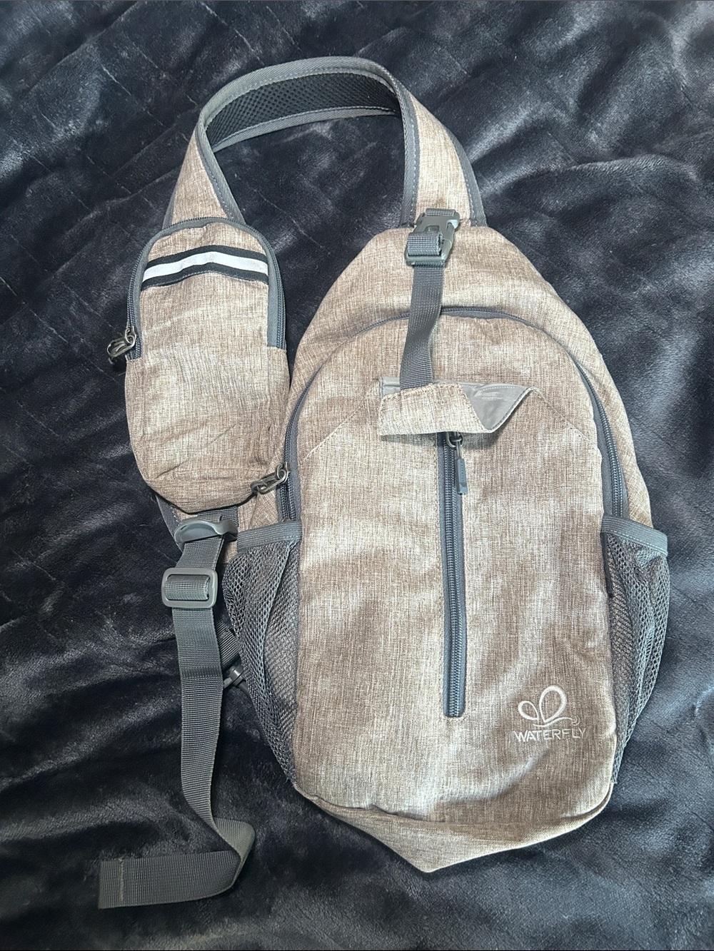 Waterfly Backpack Crossbody Sling Travel Hiking Sling Backpack